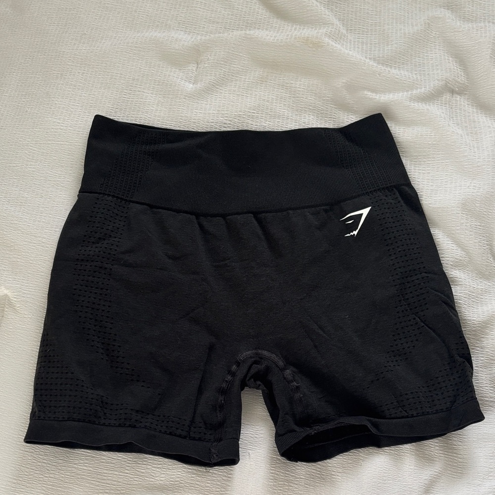 black Gymshark shorts size M